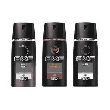 Axe Erkek Deodorant & Bodyspray Black 48 Saat Etkileyici Koku 150 ml