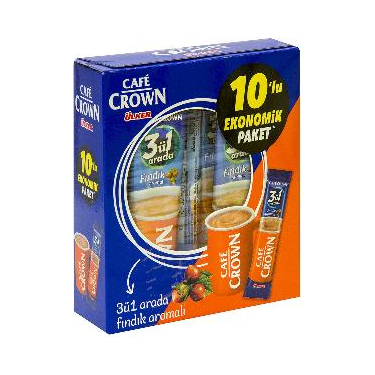 Cafe Crown Fındıklı 3in1 10lu Çözünebilir Kahve 180 gr