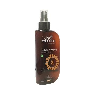 Cire Aseptine Bronzlaştırıcı Güneş Yağı Spf 8 200 ml