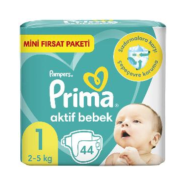 Prima Aktif Bebek Mini Fırsat Paketi 1 Beden 44'lü