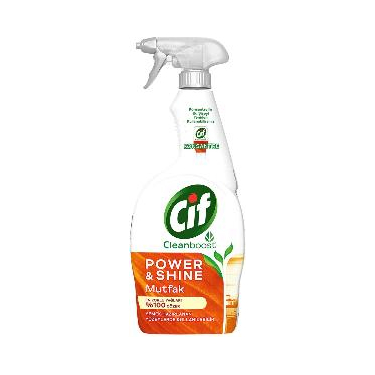 Cif Power Shine Cleanboost Sprey Temizleyici Mutfak İçin Temizleyici ve Yağ Çözücü 750 ml