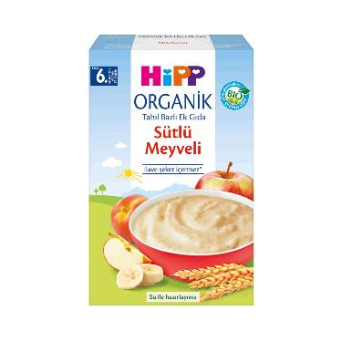 Hipp Organik Sütlü Meyveli Ek Gıda 250 gr