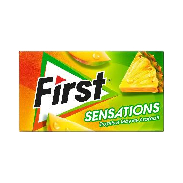 First Sensations Sakız Tropikal Meyve Aromalı 27 gr