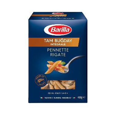 Barilla Tam Buğday Kalem Makarna (Integale Pennette Rigate) 400 gr