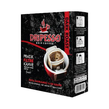 Dripesso Dark Roast Pratik Filtre Kahve 5'li