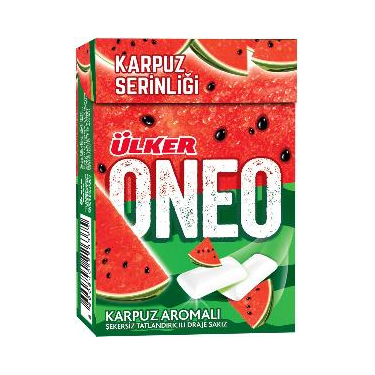 Ülker Oneo Karpuz Aromalı Flıptop Draje Sakız 21 gr