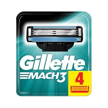 Gillette Mach3 Yedek Tıraş Bıçağı 4'lü