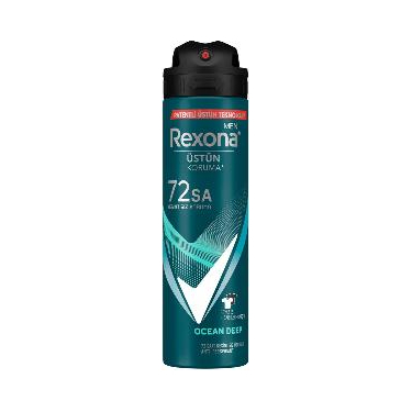 Rexona Men Erkek Sprey Deodorant Invisible Ocean Deep 72 Saat Kesintisiz Üstün Koruma 150 ml