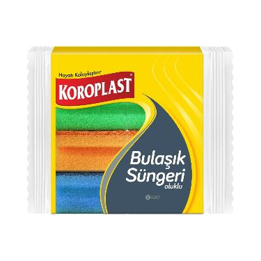 Koroplast Oluklu Bulaşık Süngeri 8'li