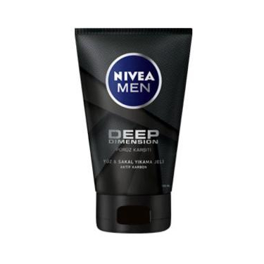 Nivea Men Deep Dimension Yüz & Sakal Temizleme Jeli 100 ml