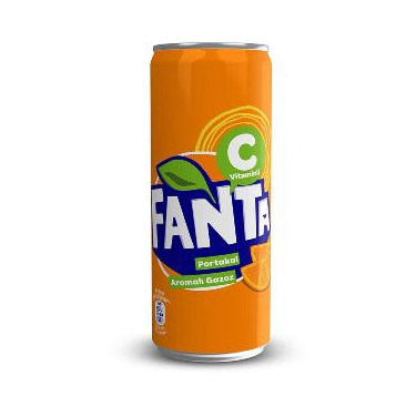 Fanta 330 ml Kutu Portakal Aromalı Gazoz