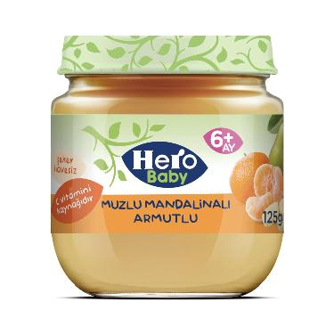 Hero Baby Mama Mandalina-Muz-Armut 125 gr