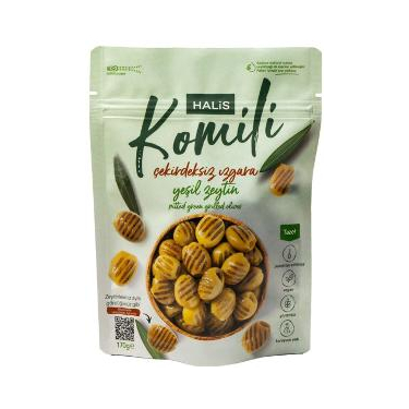 Komili Çekirdeksiz Izgara Yeşil Zeytin Sele 170 gr