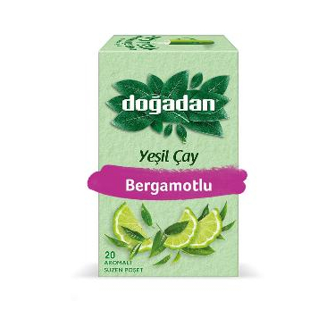 Doğadan Yeşil Çay Bergamot 20'li