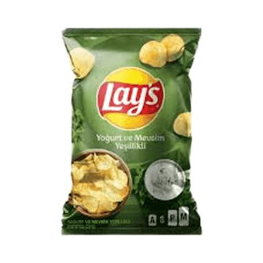 Lay's Yoğurt ve Mevsim Yeşillikleri Çeşnili Patates Cipsi Süper Boy 107 gr