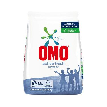 Omo Active Fresh Beyazlar Toz Deterjan 36 Yıkama 5.5 Kg