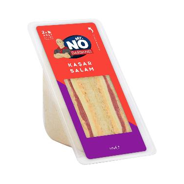 Mr. NO Klasik Kaşar-Salam Üçgen Sandviç 145 gr