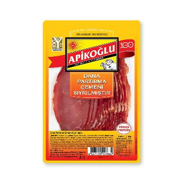 Apikoğlu Dilimli Çemensiz Pastırma 90 gr