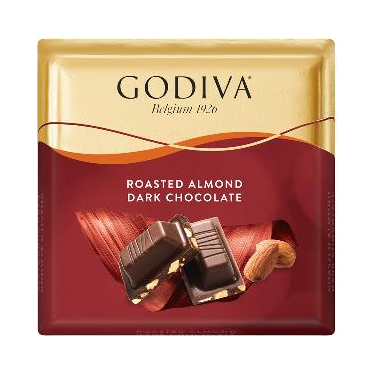 Godiva Kare Çikolata Badem Bitter 60 gr