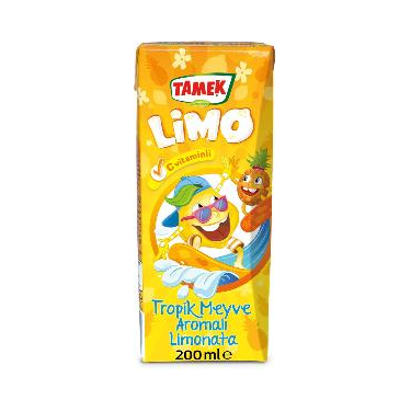 Tamek Limo Tropik Meyve Aromalı Limonata 200 ml