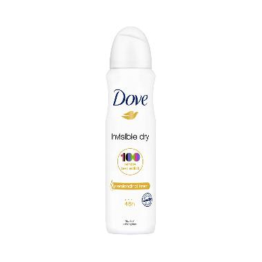 Dove Kadın Sprey Deodorant Invisible Dry 1/4 Nemlendirici Krem Etkili 150 ml