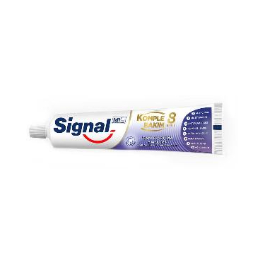 Signal Komple Bakım 8 Etki Diş Macunu Tam Koruma Çürük Karşıtı ve Diş Beyazlatıcı Ferah Nefes İçin 75 ml