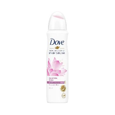 Dove Kadın Sprey Deodorant Lotus Çiçeği Kokusu Işıldayan Bakım 150 ml