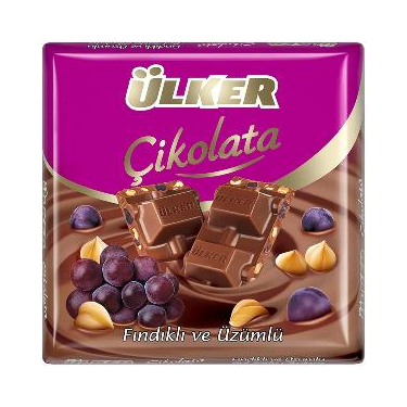 Ülker Fındıklı ve Üzümlü Bol Sütlü Çikolata 60 gr