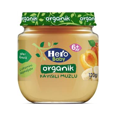 Hero Baby Organik Kayısılı Muzlu Ek Gıda 120 gr