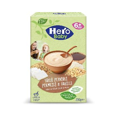 Hero Baby Sütlü Peynirli Pekmezli 8 Tahıllı 200 gr