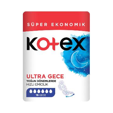 Kotex Ultra Süper Ekonomik Gece 16'lı