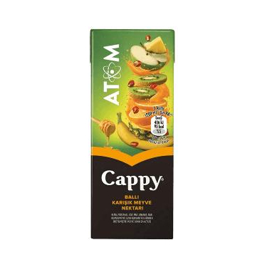 Cappy Atom Ballı, Karışık Meyve Suyu Karton Kutu 200 ml