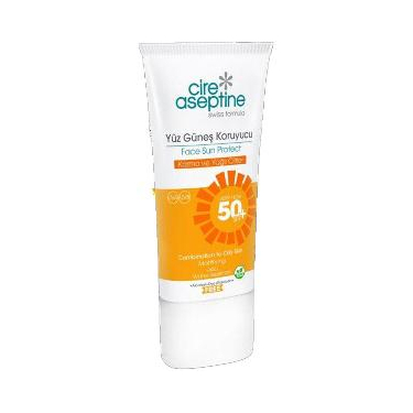 Cire Aseptine Yüz Güneş Kremi Karma ve Yağlı Ciltler Spf50+ 50 ml