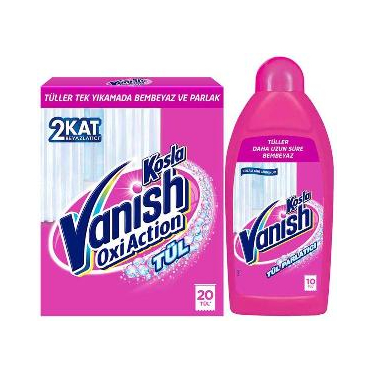 Vanish Kosla Tül Beyazlatıcı, Parlatıcı, Temizleyici Toz Seti 900 gr