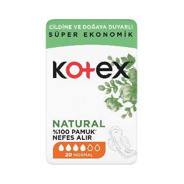 Kotex Natural Ultra Quadro Normal 20'li