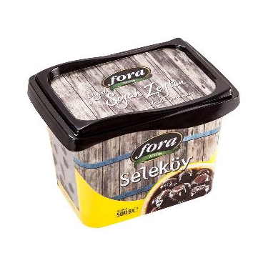 Fora Gemlik Doğal Salamura L Boy Siyah Zeytin 500 gr