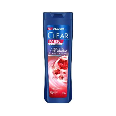 Clear Men Kepeğe Karşı Etkili Şampuan Hızlı Stil 2'si 1 Arada Kolay Şekil Alan Saçlar 350 ml