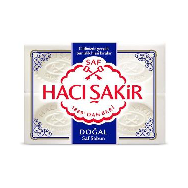 Hacı Şakir Doğal Saf Geleneksel Beyaz Sabun 4x150 gr