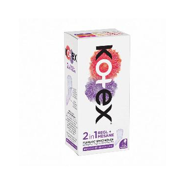 Kotex 2in1 Regl+Mesane Günlük Ped 22'li