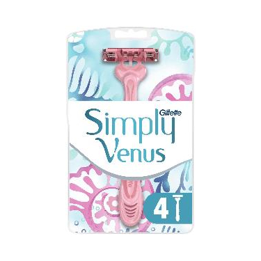 Gillette Venus Gillette Simply Venus 3 Kullan At Kadın Tıraş Bıçağı 4'lü