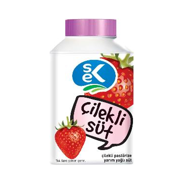 Sek Çilekli Pastörize Süt 200 ml