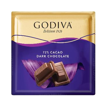 Godiva Kare Çikolata %72 Kakaolu Bittter 60 gr