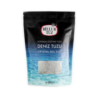 Billur Sofrada Öğütme Deniz Tuzu Doypack 500 gr