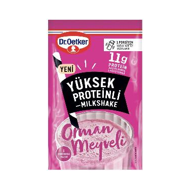 Dr. Oetker Yüksek Proteinli Milkshake Orman Meyveli 11 gr