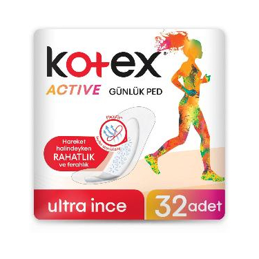 Kotex Active Günlük Ped 32'li