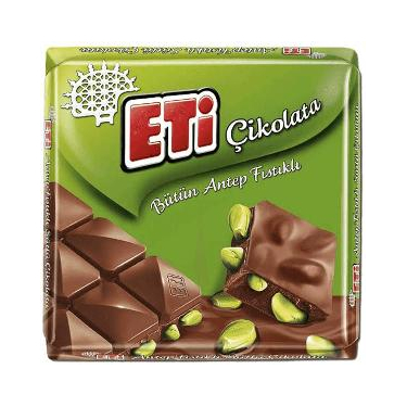 Eti Antep Fıstıklı Kare Tablet Çikolota 60 gr