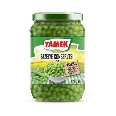 Tamek Bezelye No:3 Cam 670 gr