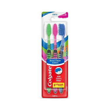 Colgate Extra Clean Colors 2+1 Diş Fırçası