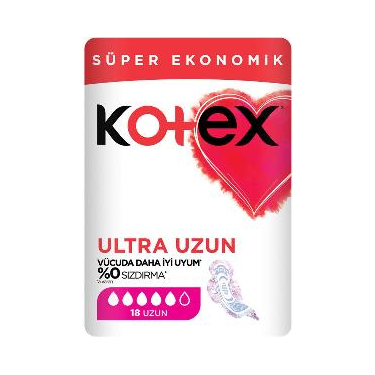 Kotex Ultra Süper Ekonomik Uzun 18'li