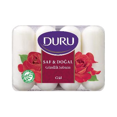 Duru Güzellik Sabunu Saf&Doğal Gül 4x70 gr